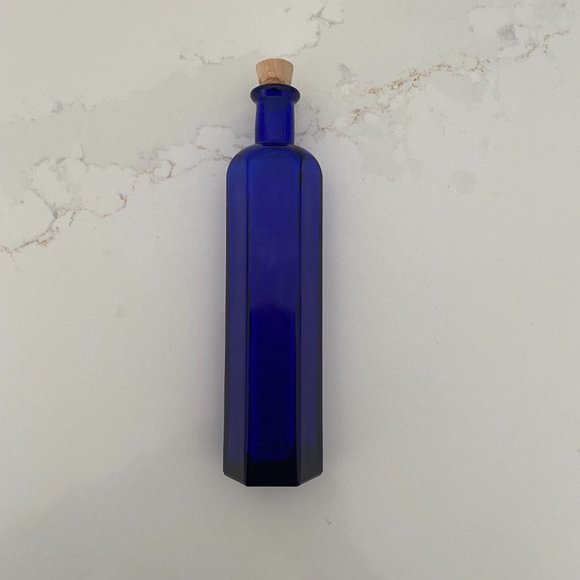 Apothecary Bottles, Set Of Six, Various Sizes, Blue And Green, With Corks - Picture 14 of 16